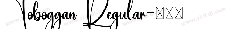 Toboggan Regular字体转换